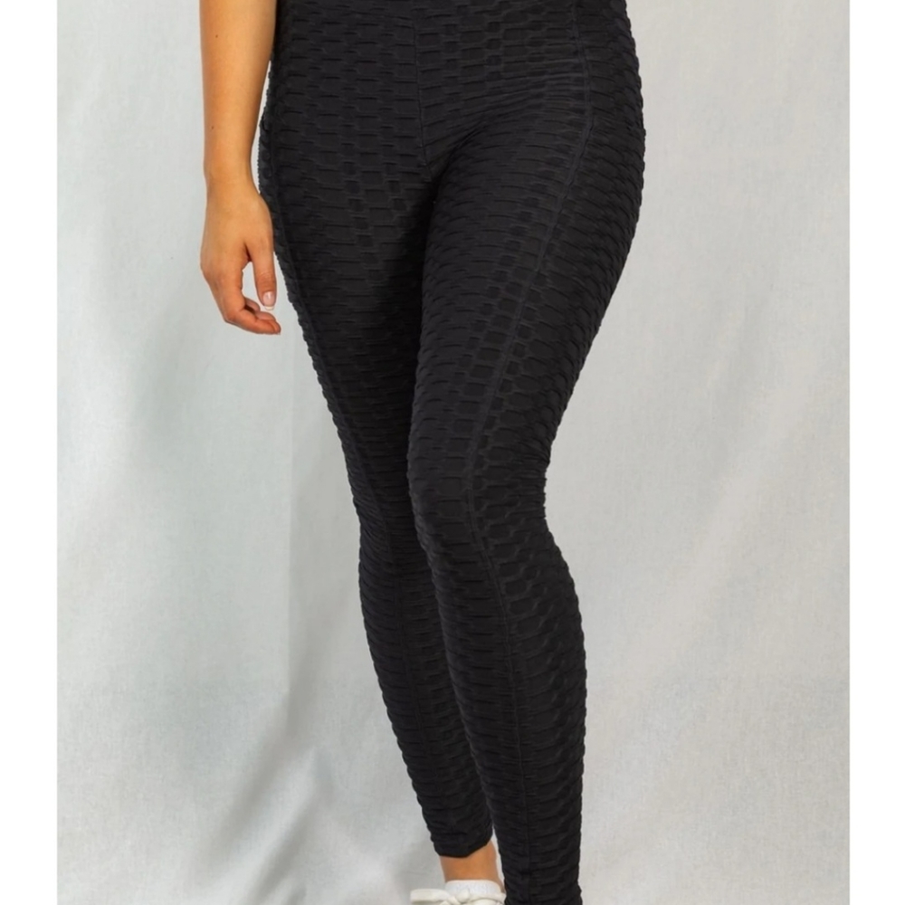 White Birch Black Contoured Leggings XL